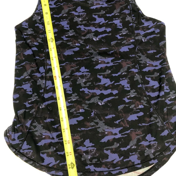 Lululemon camo tank top purple size 4 Mesh - Picture 5 of 7